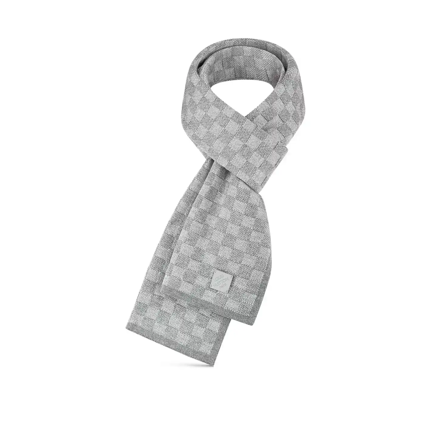 Cheap Louis Vuitton Light Grey M77989 Néo Petit Damier Scarf 0126