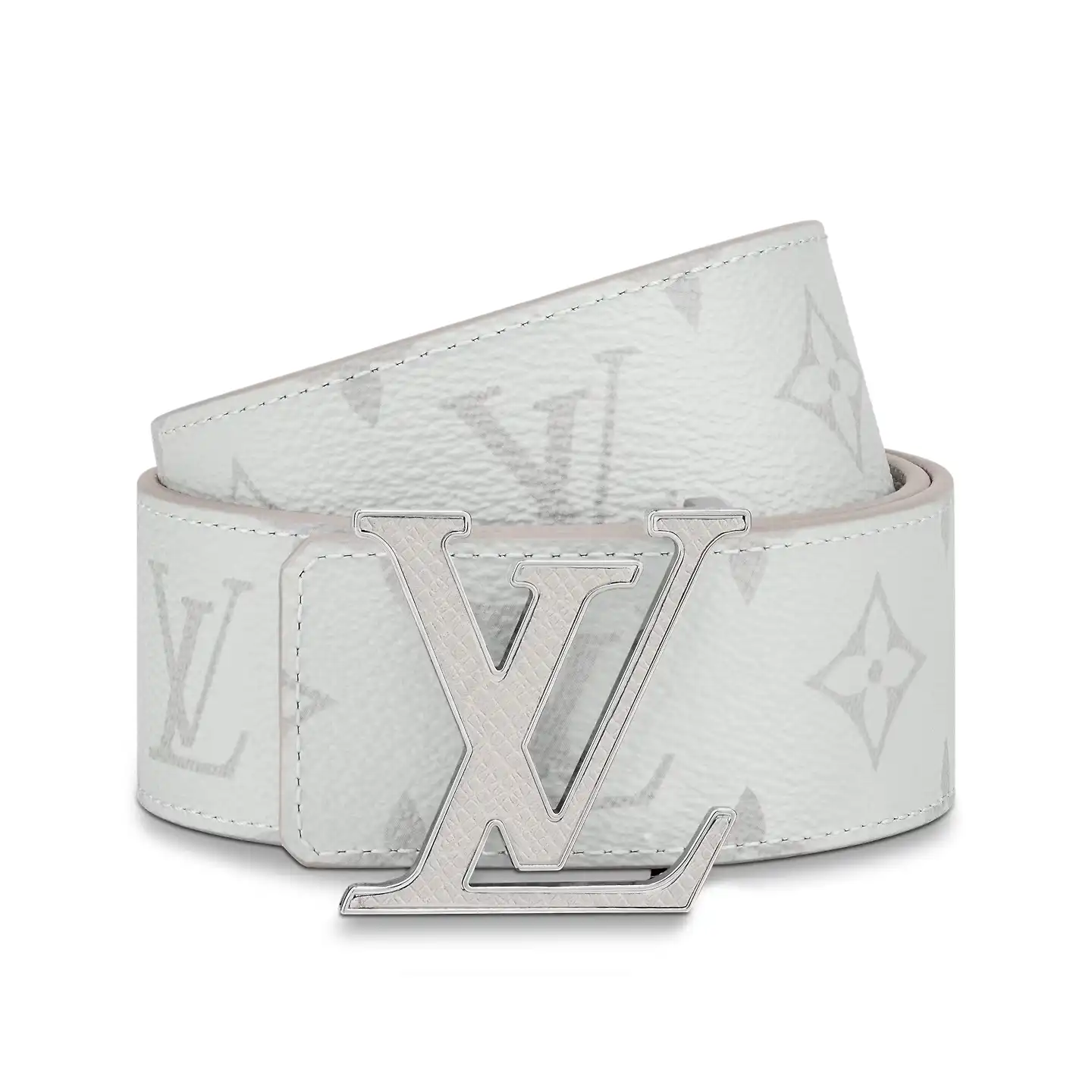 Cheap Louis Vuitton M0158U White LV Initiales 40mm Reversible Belt 0123