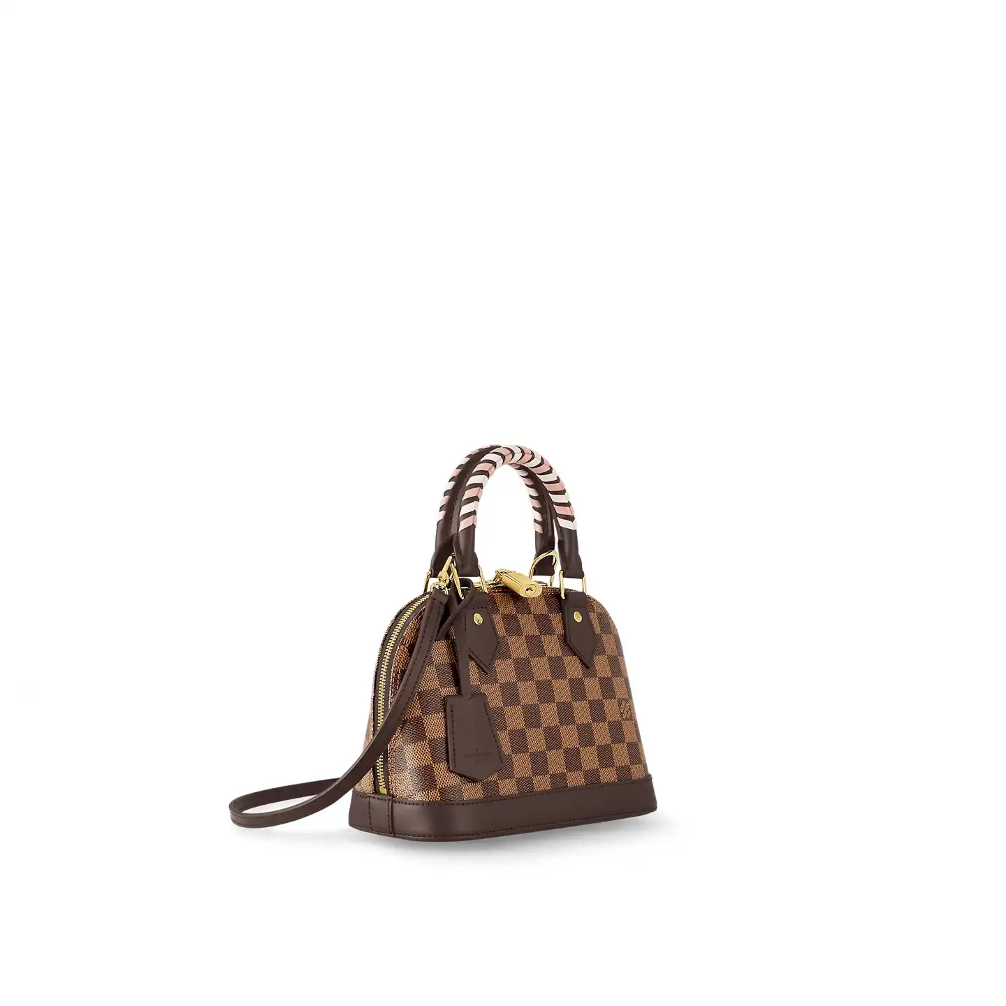 Cheap Louis Vuitton Damier Ebene coated canvas N40447 Braided Alma BB 0122