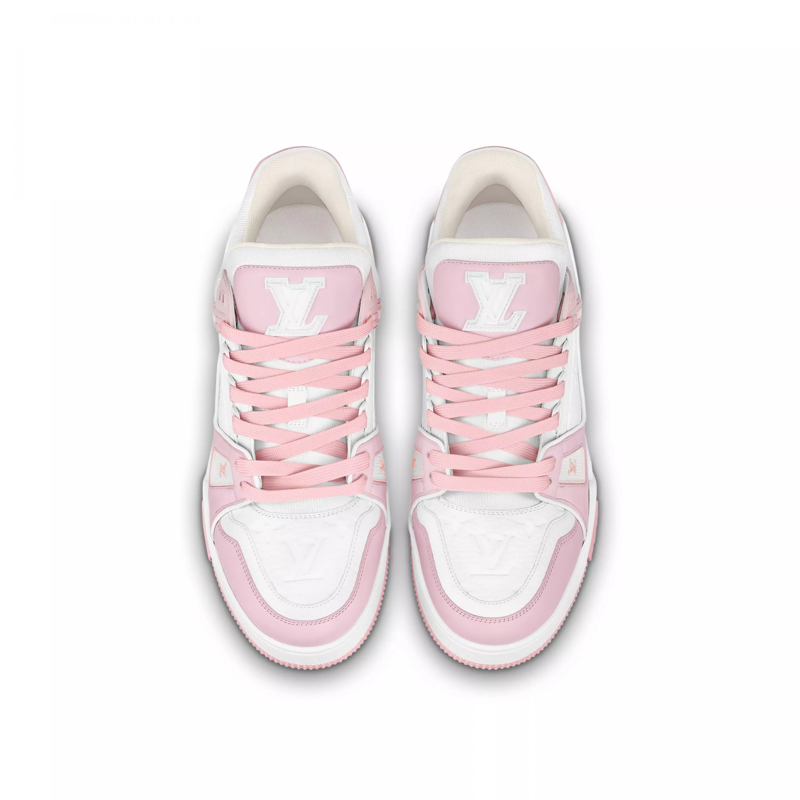 Cheap Louis Vuitton Trainer Sneaker Pink White 1ABOEI 0116