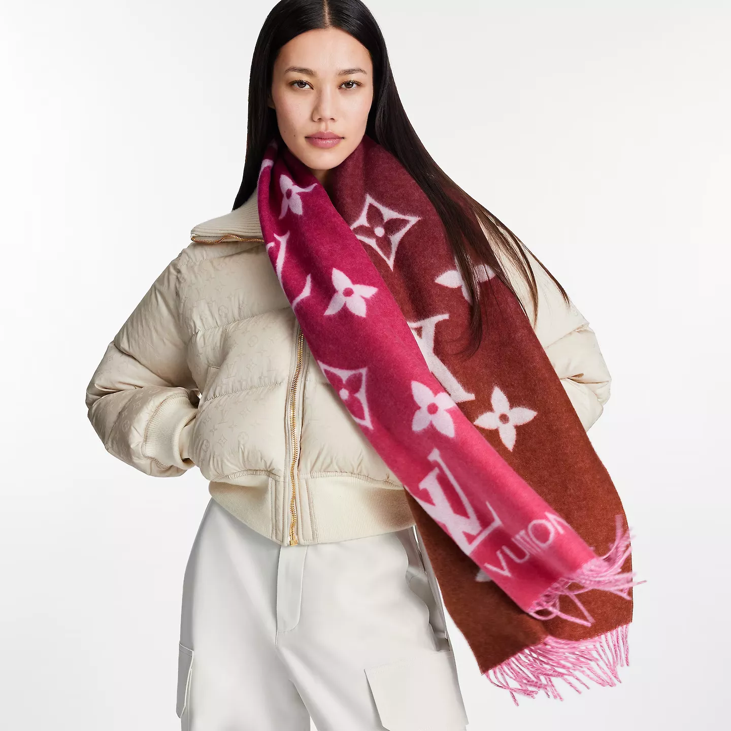 Cheap Louis Vuitton Grenadine M79506 Reykjavik Gradient Scarf 0118