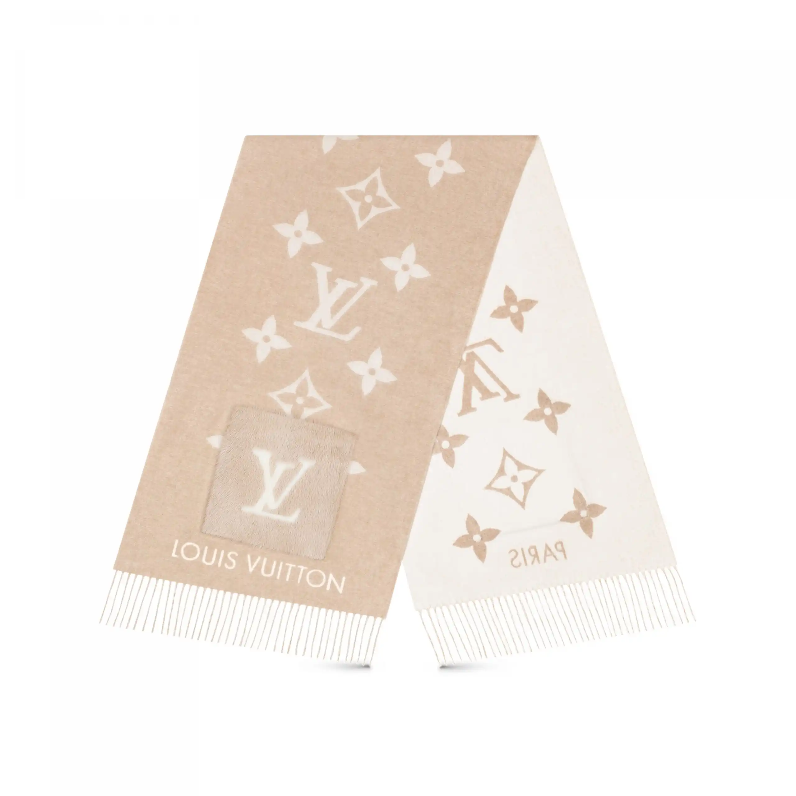 Cheap Louis Vuitton M74354 Cold Reykjavik Beige Scarf 0128