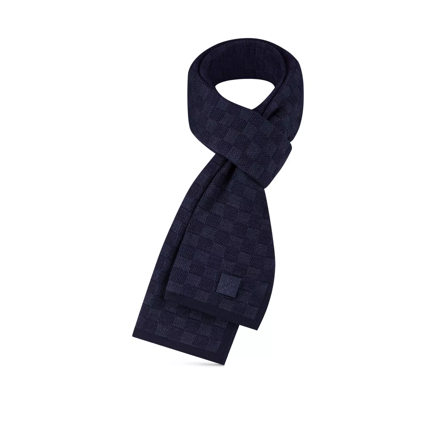 Cheap Louis Vuitton Navy M77987 Néo Petit Damier Scarf 0115