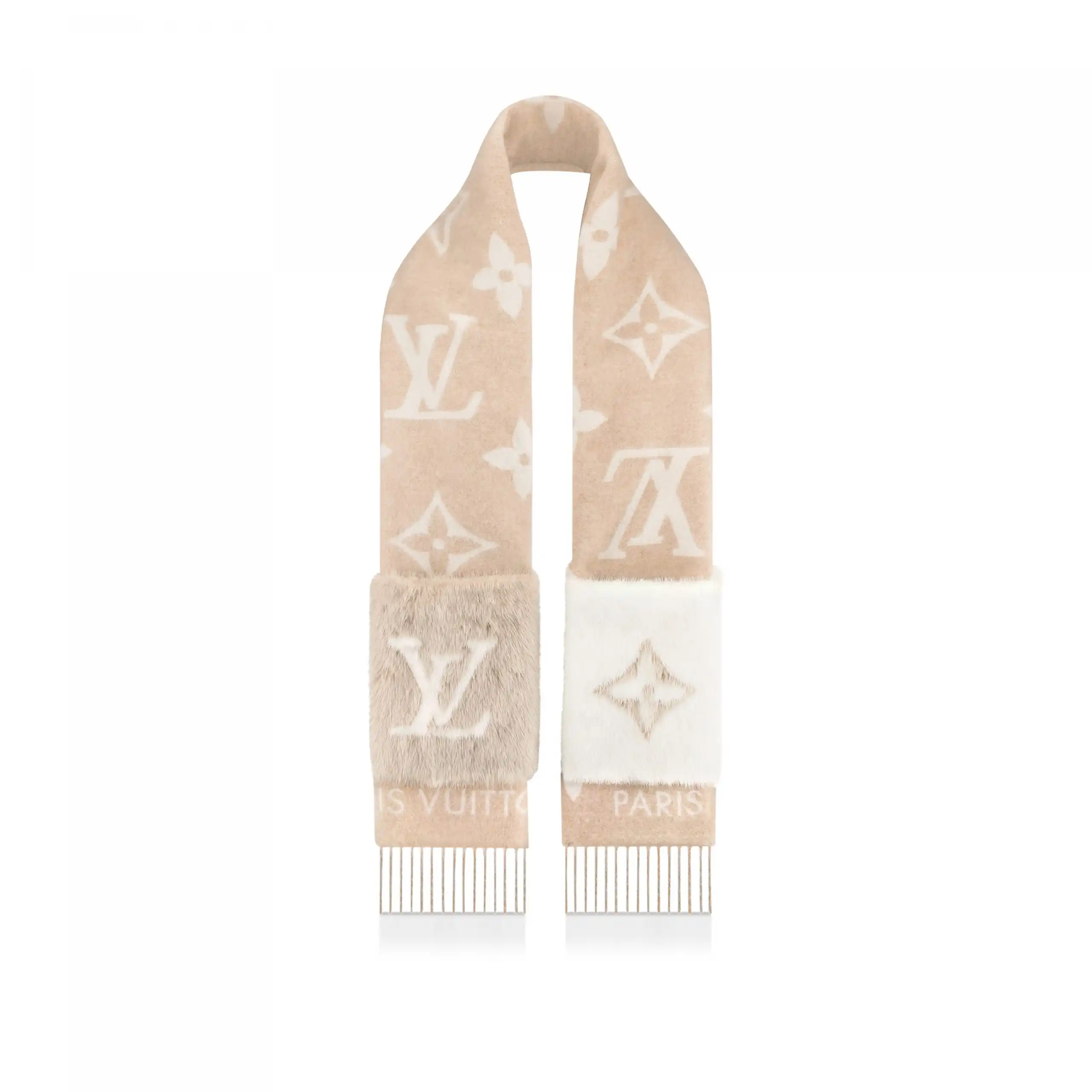 Cheap Louis Vuitton M74354 Cold Reykjavik Beige Scarf 0126