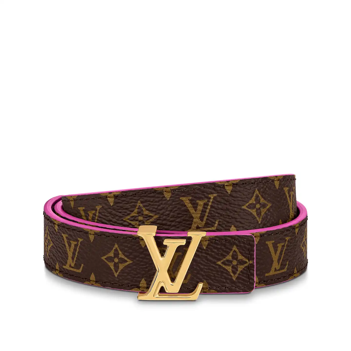 Cheap Louis Vuitton M0703X Pink LV Iconic 20mm Reversible Belt 0123