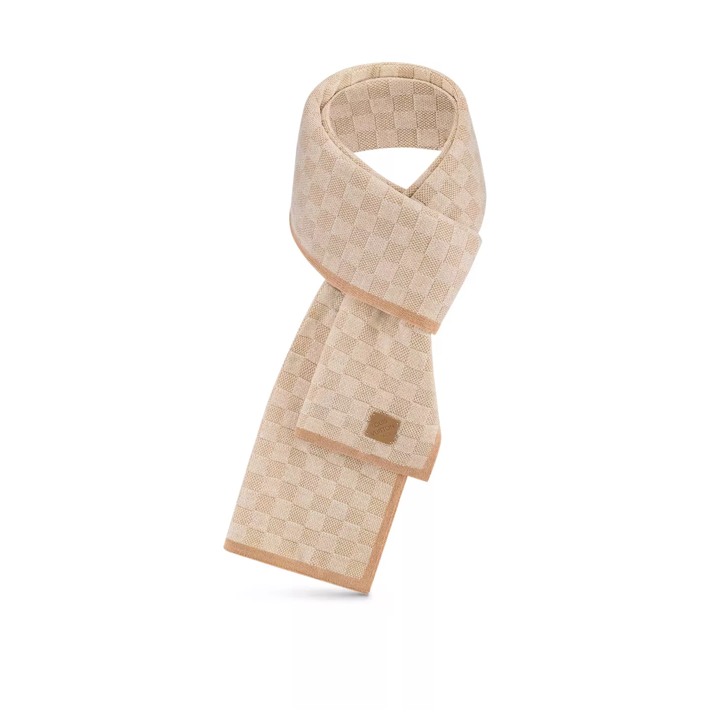 Cheap Louis Vuitton Beige M77986 Néo Petit Damier Scarf 0115