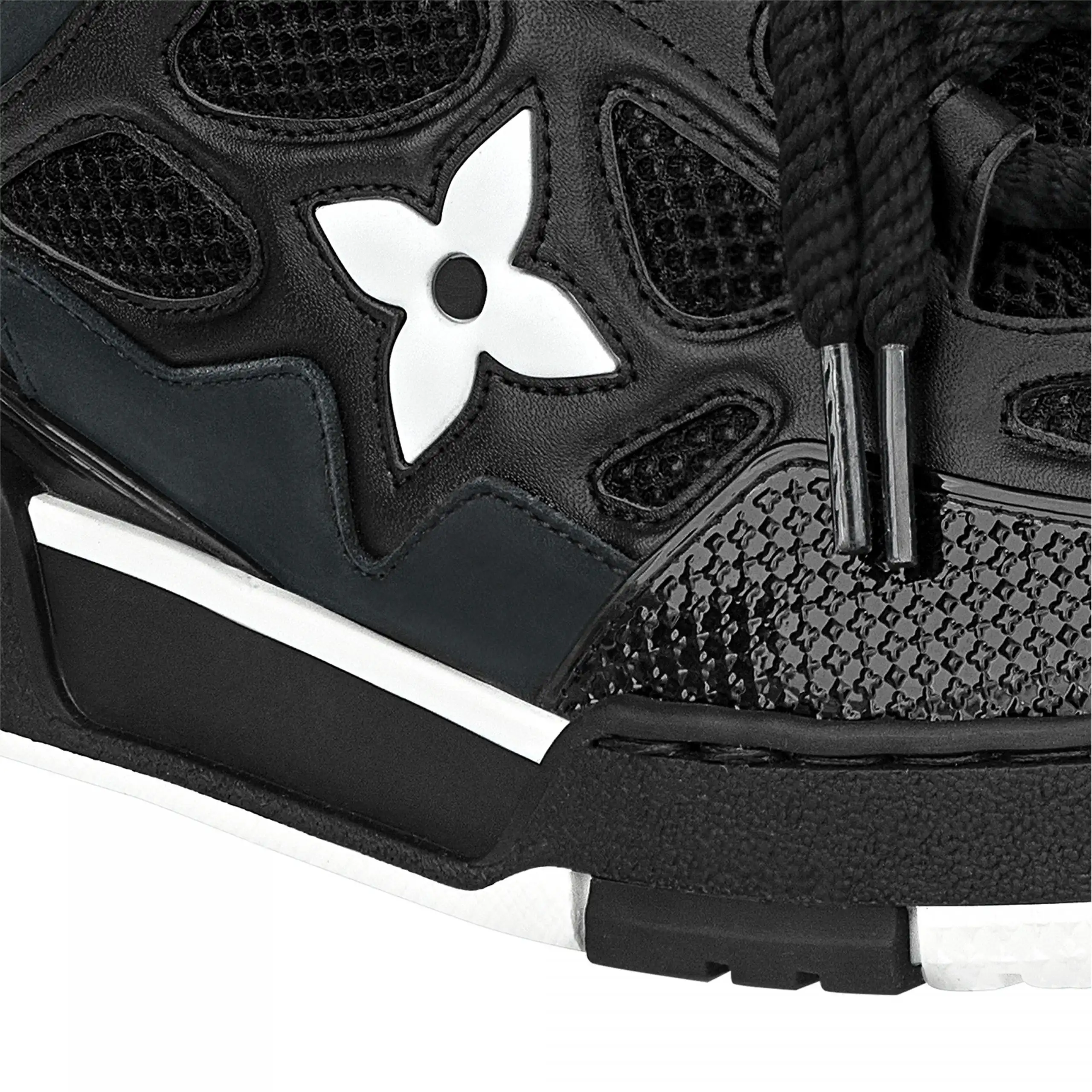 Cheap Louis Vuitton LV Skate Sneaker Since 54 Monogram Flowers Black 1AARR0 0130