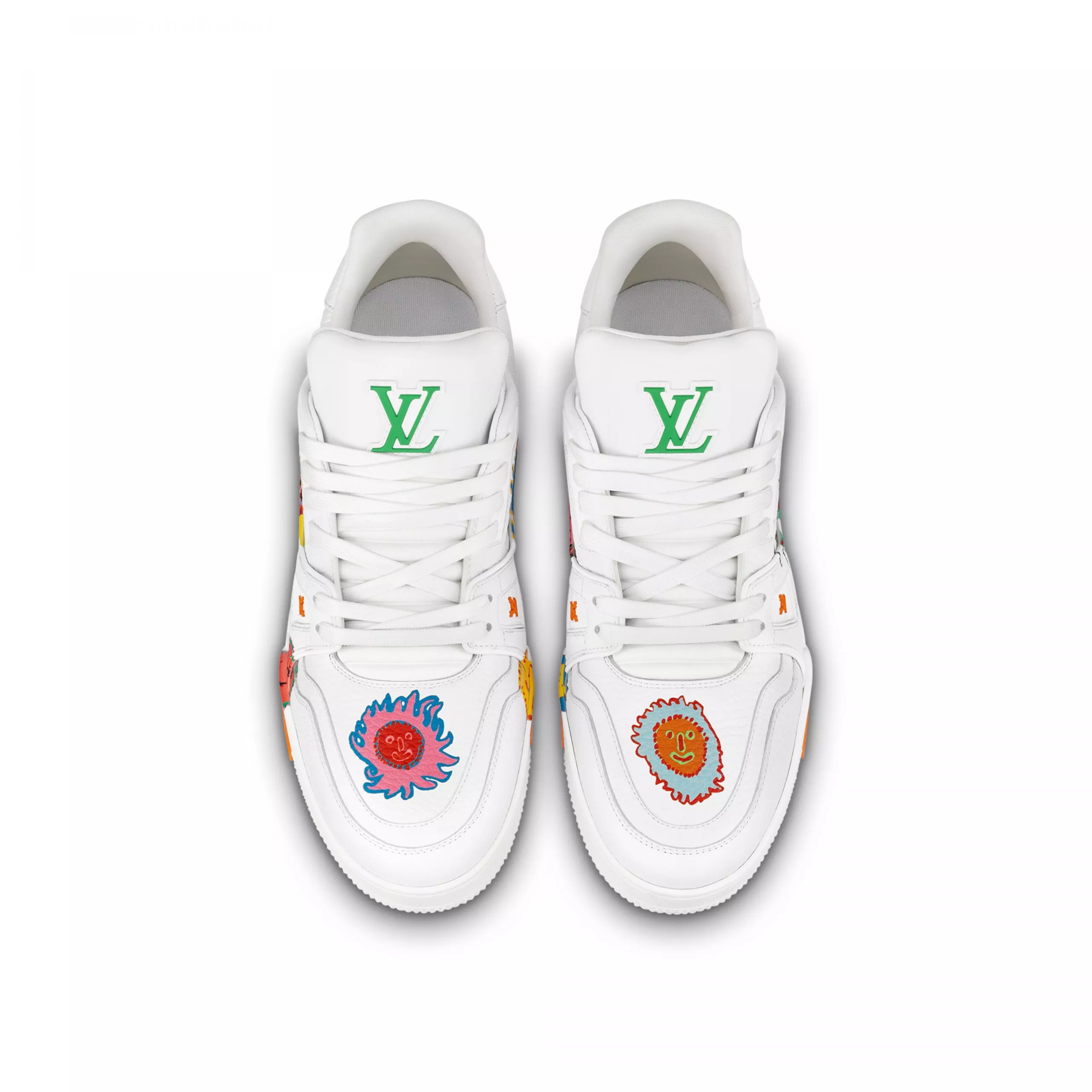 Cheap Louis Vuitton Trainer Sneaker LV x YK LV White 1ABD39 0116