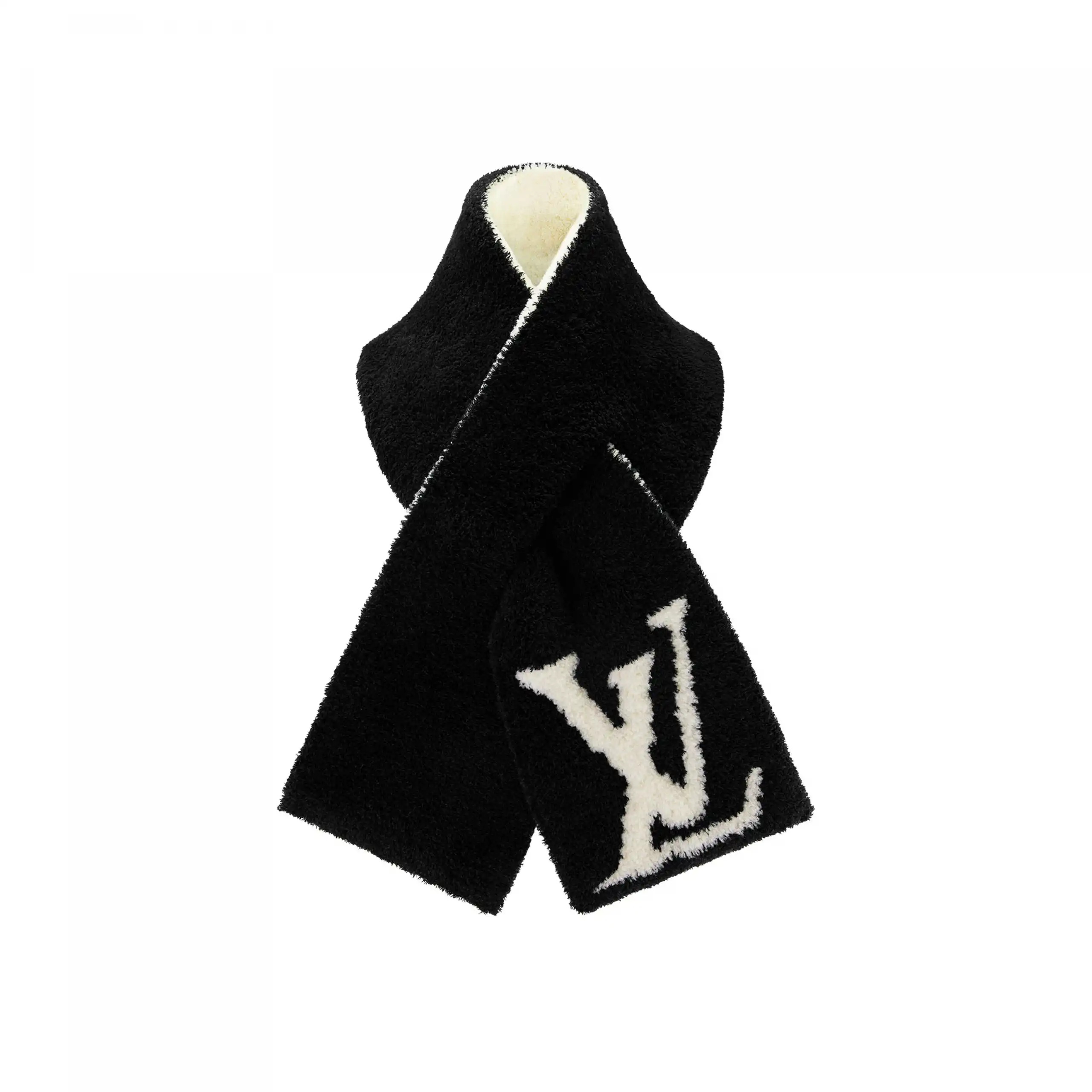 Cheap Louis Vuitton M79399 Comfy Black White Scarf 0128