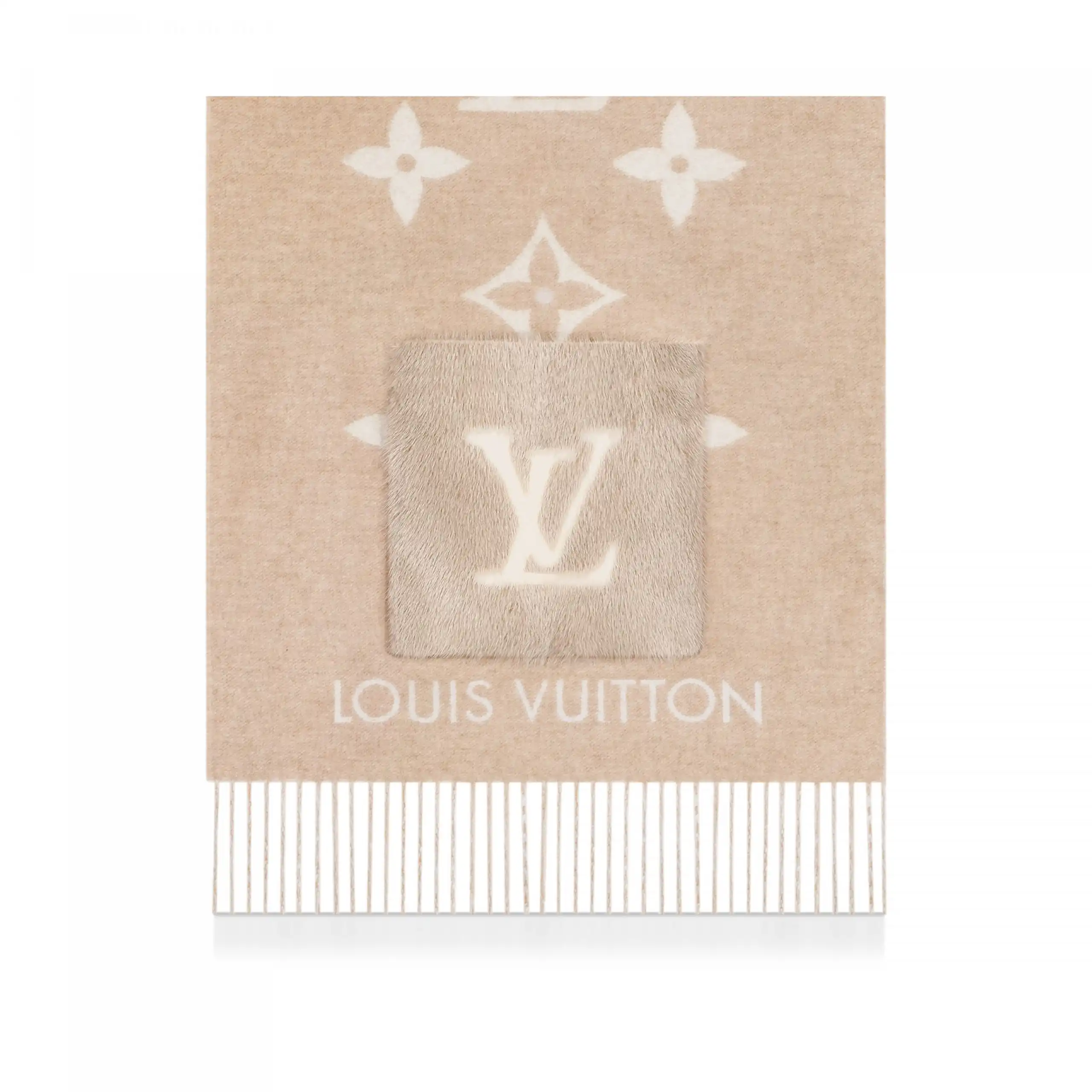 Cheap Louis Vuitton M74354 Cold Reykjavik Beige Scarf 0126