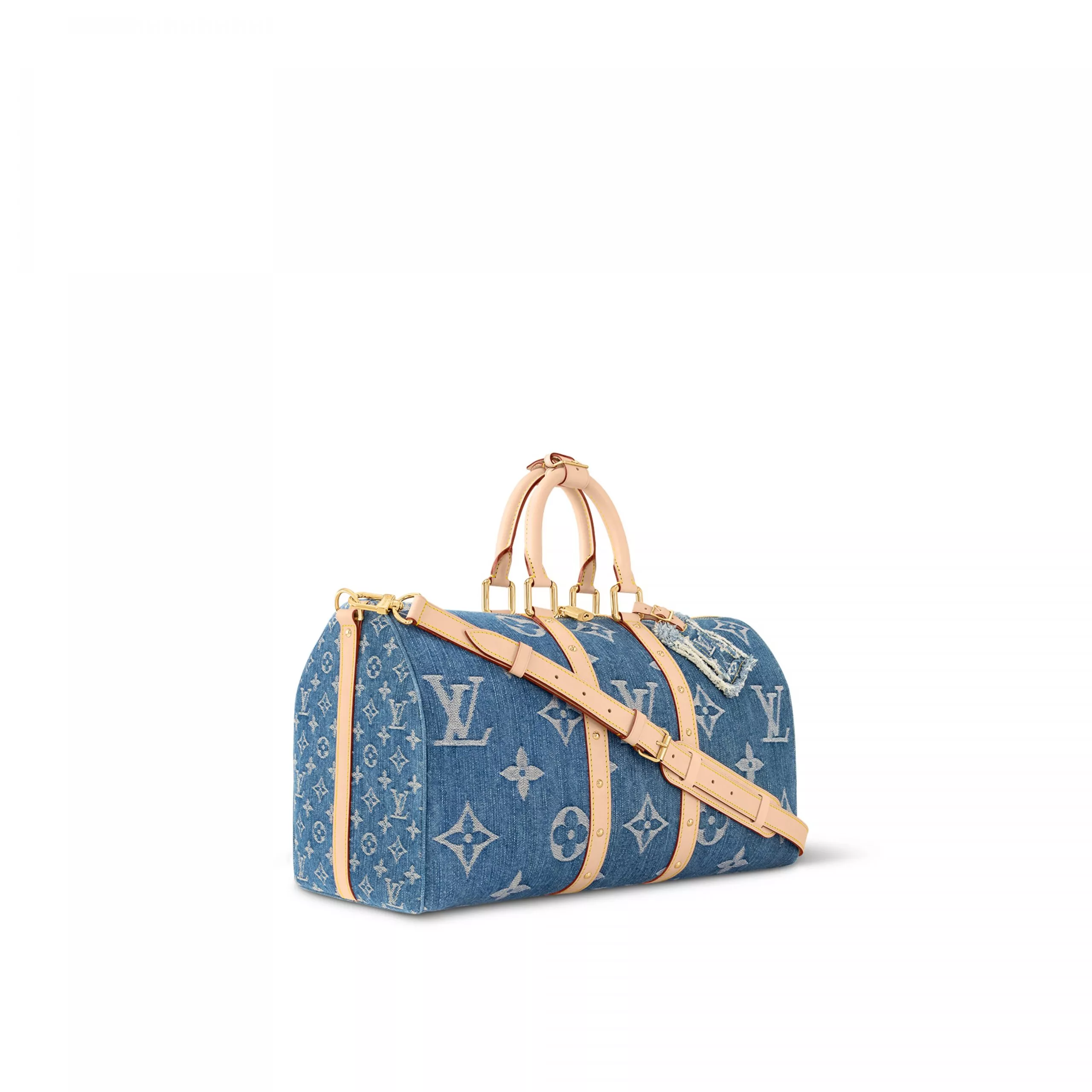 Cheap Louis Vuitton M24315 Keepall Bandoulière 45 Denim Blue 0117