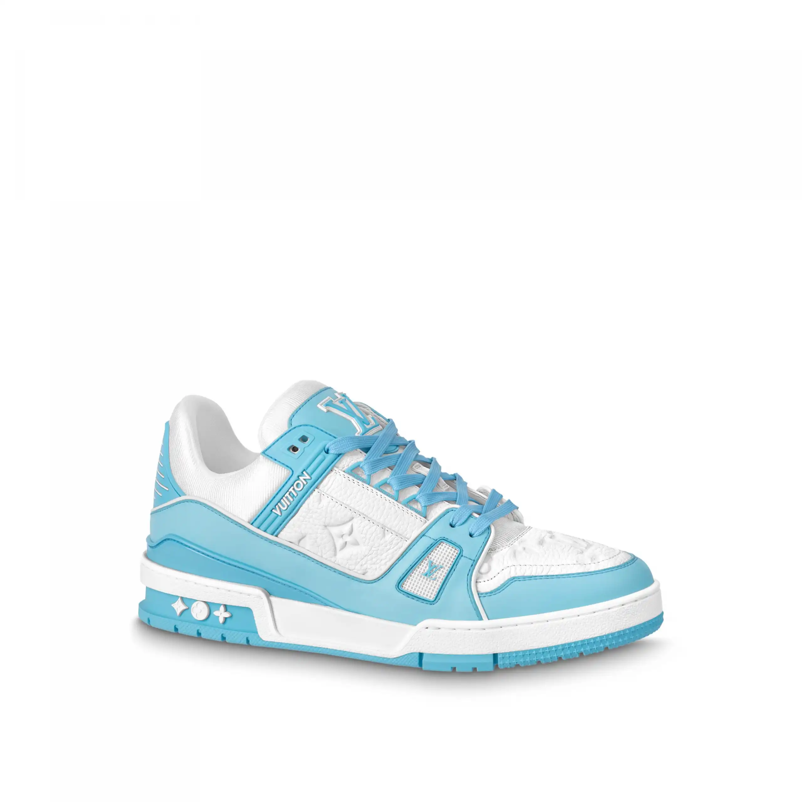 Cheap Louis Vuitton Trainer Sneaker Sky Blue 1ABOFM 0130