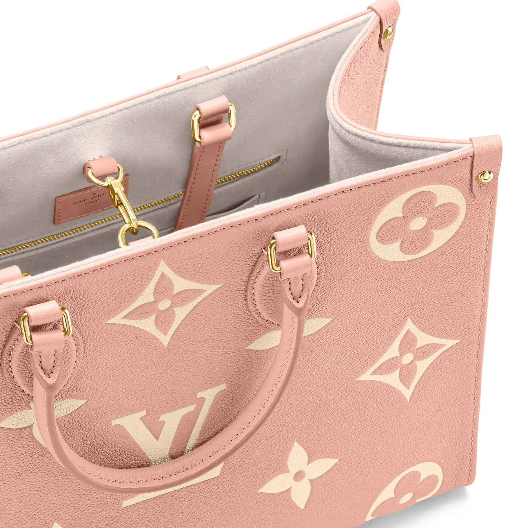 Cheap OnTheGo Trianon M46286 Cream Pink Louis MM Vuitton 0222