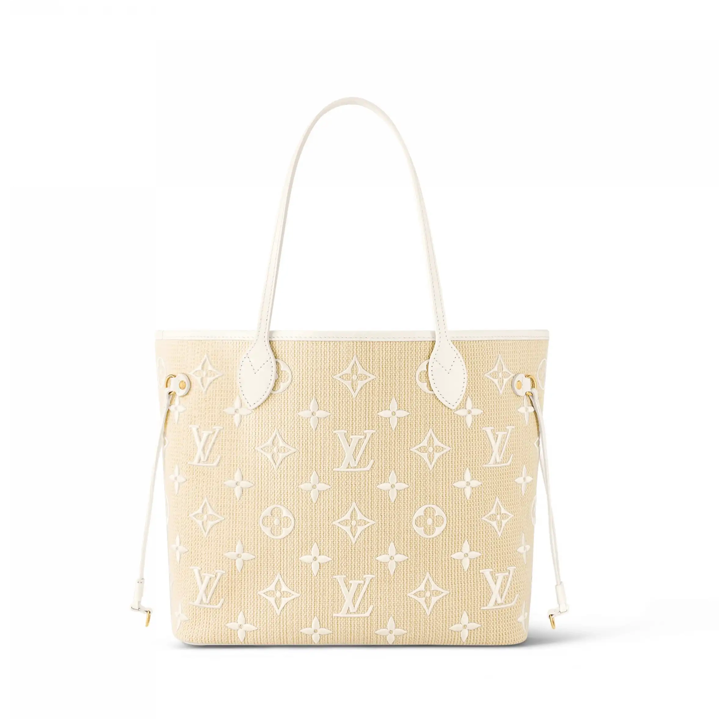 Cheap Cotton M22839 Beige Louis Neverfull Lotus White Vuitton MM 0218