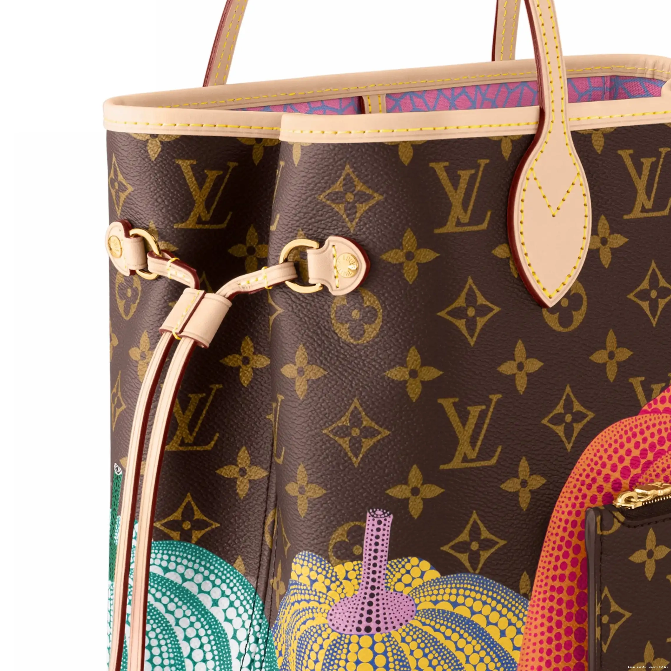 Cheap M46468 Louis Pumpkin Neverfull LV x MM print Vuitton YK 0210