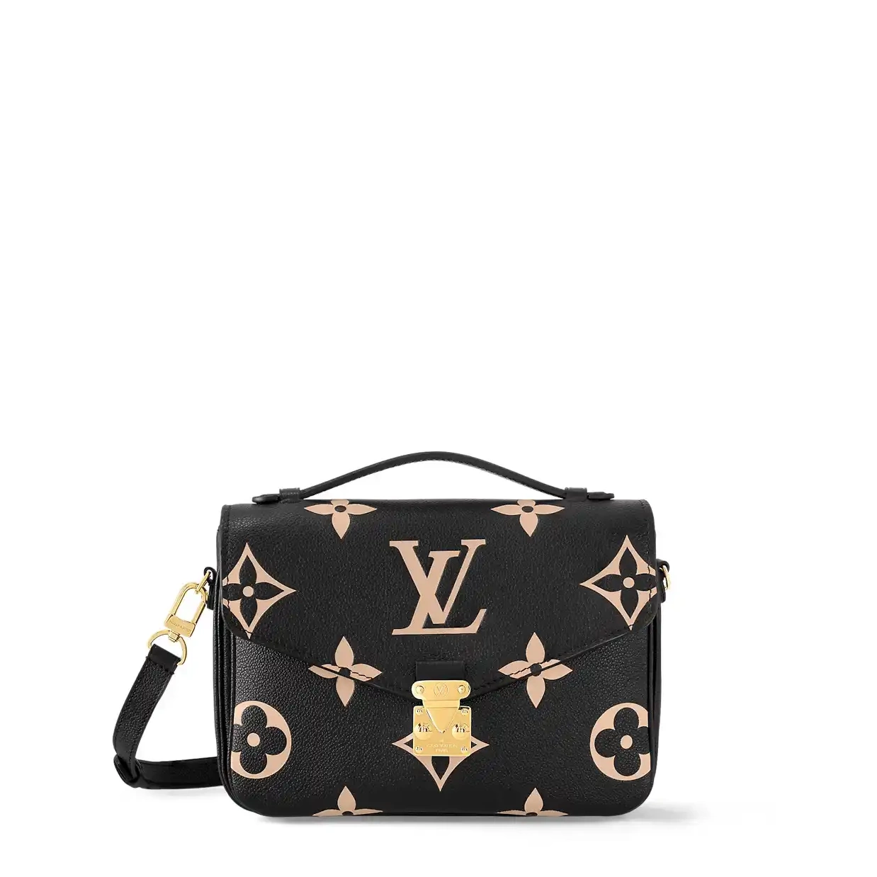 Cheap Vuitton Pochette M45773 Black Louis Beige Métis 0213