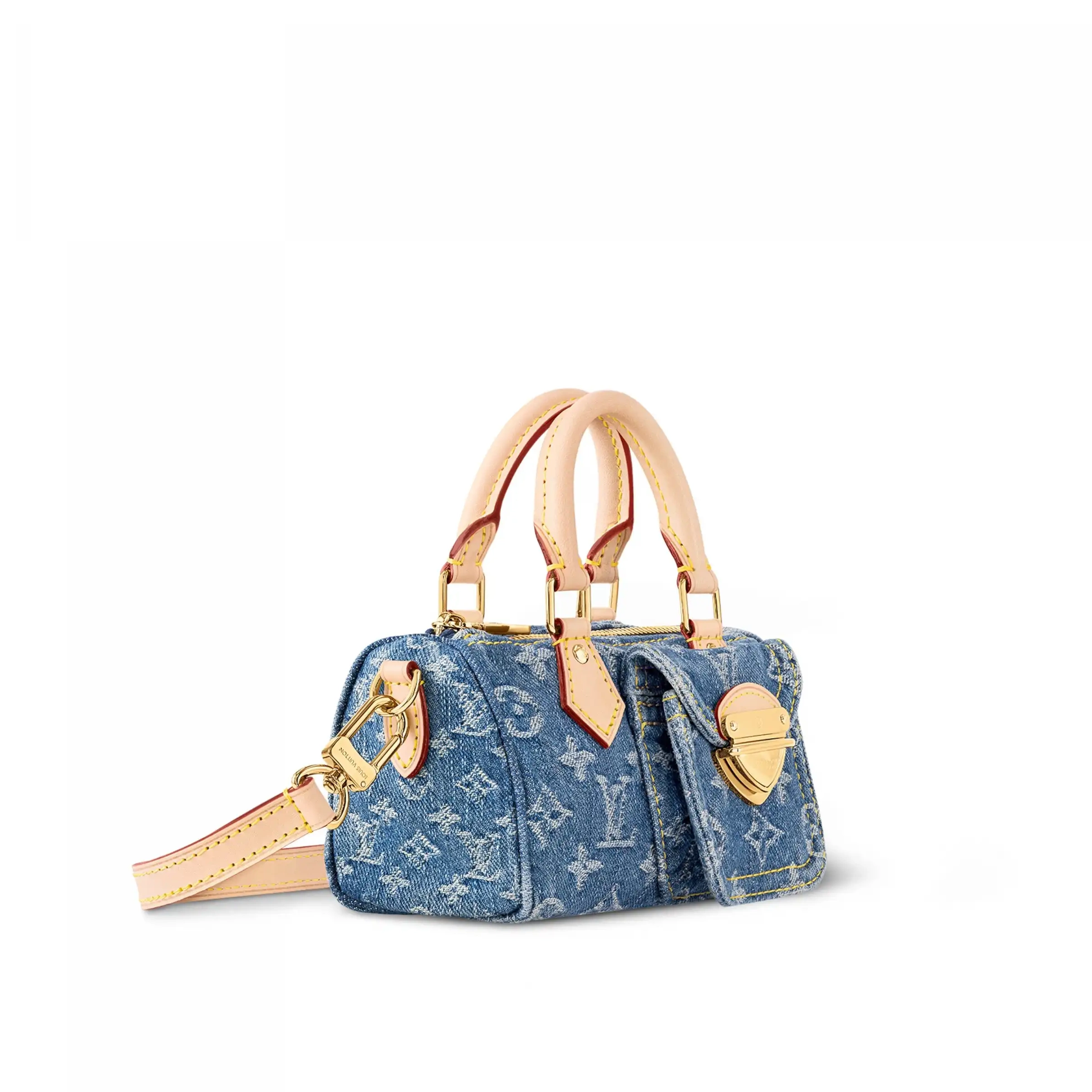 Cheap Louis Denim M82950 Nano Vuitton Speedy Blue 0221