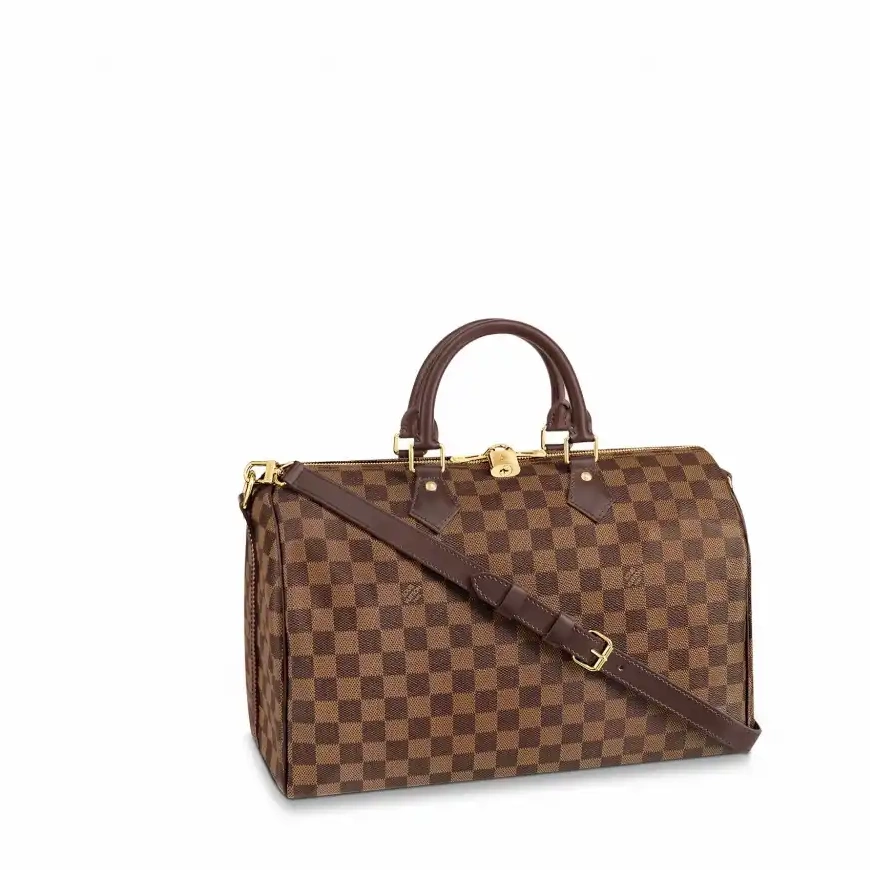 Cheap Speedy 35 Bandouliere Louis N41366 Damier Vuitton Ebene Canvas 0218