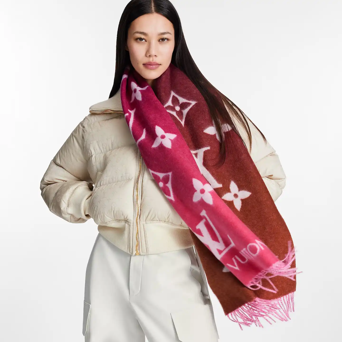 Cheap Louis Vuitton Grenadine M79506 Reykjavik Gradient Scarf 0204