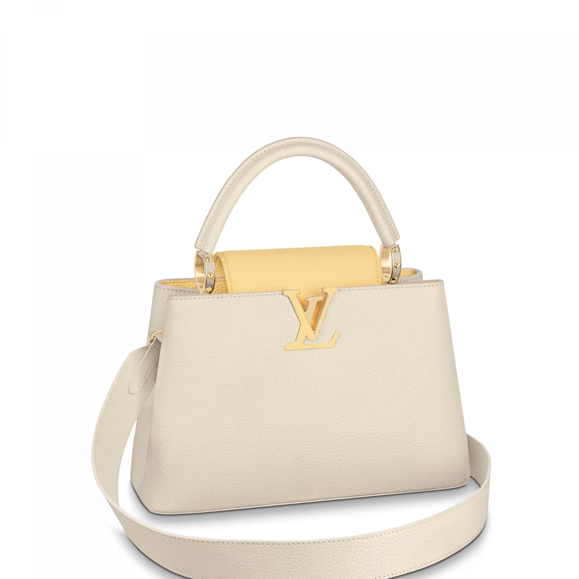 Cheap Louis Capucines M59883 MM Vuitton Cream 0215