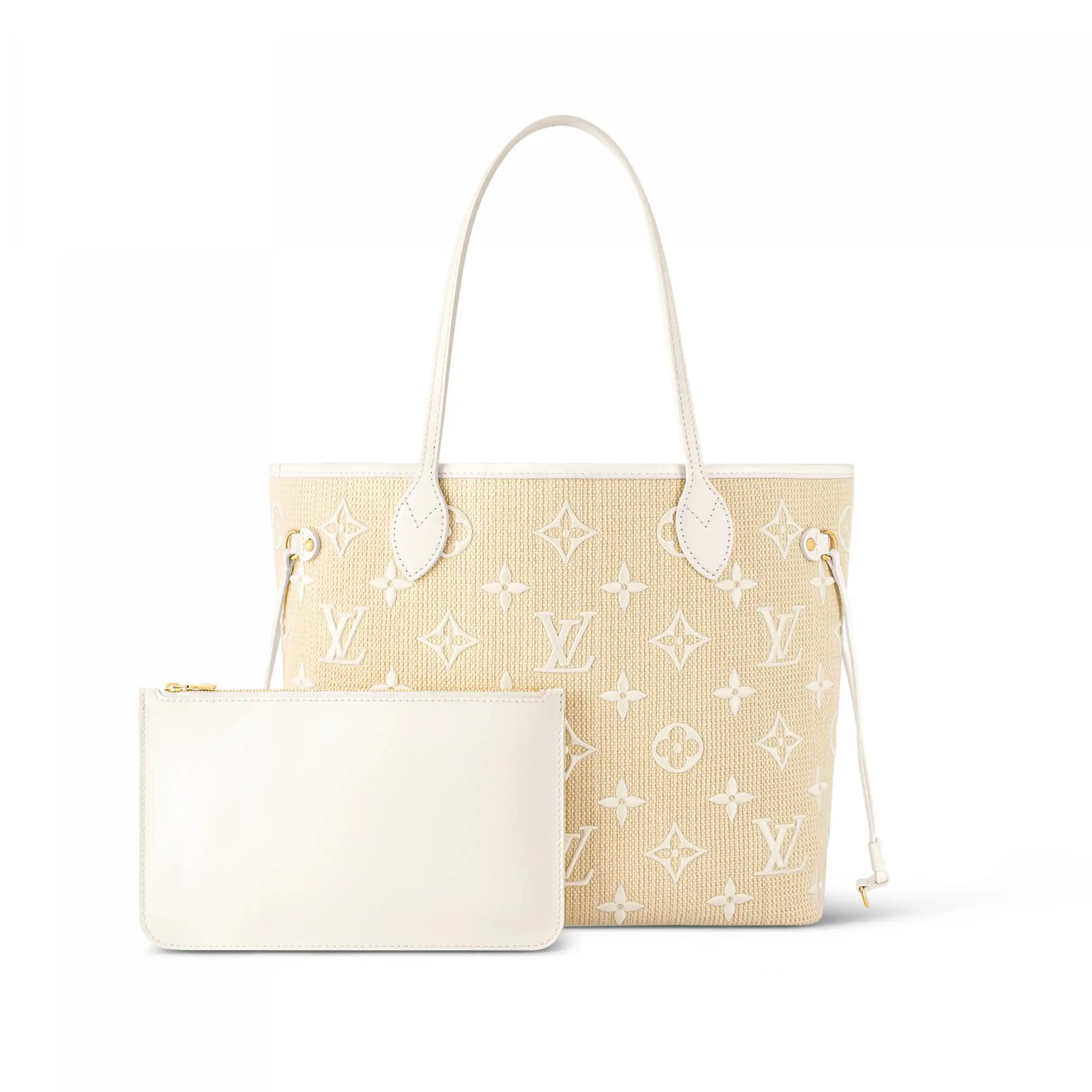 Cheap Cotton M22839 Beige Louis Neverfull Lotus White Vuitton MM 0218