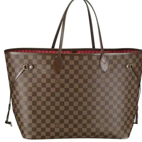 Cheap Ebene Neverfull Bag N51106 Damier Vuitton Shoulder Canvas GM Louis 0222