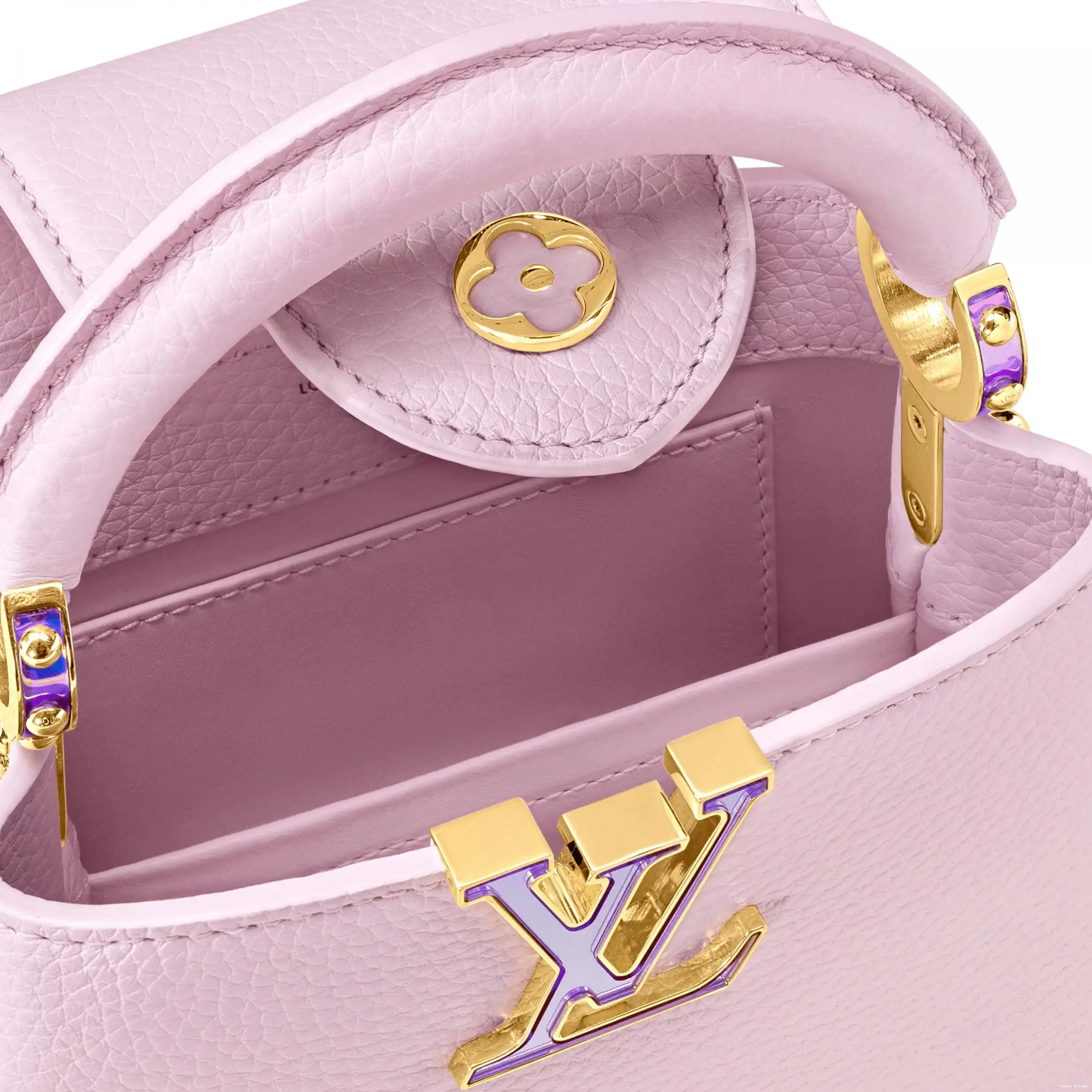 Cheap Louis Capucines Lilac Mini Pearly SKI Vuitton M23326 LV 0316